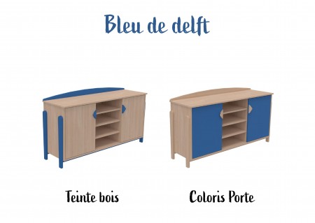 Meuble bas 2 portes et étagères K'briol 